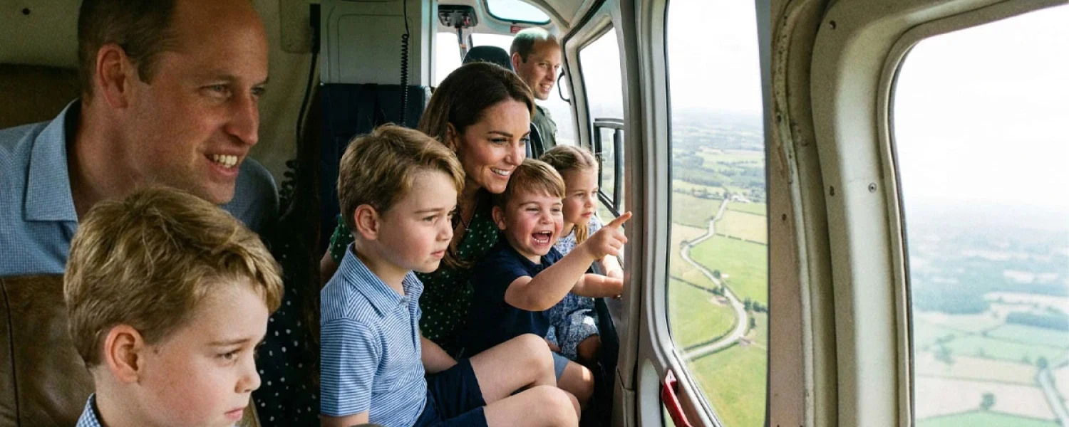 A Royal Adventure: Prince Louis and His Brothers’ First Helicopter Ride