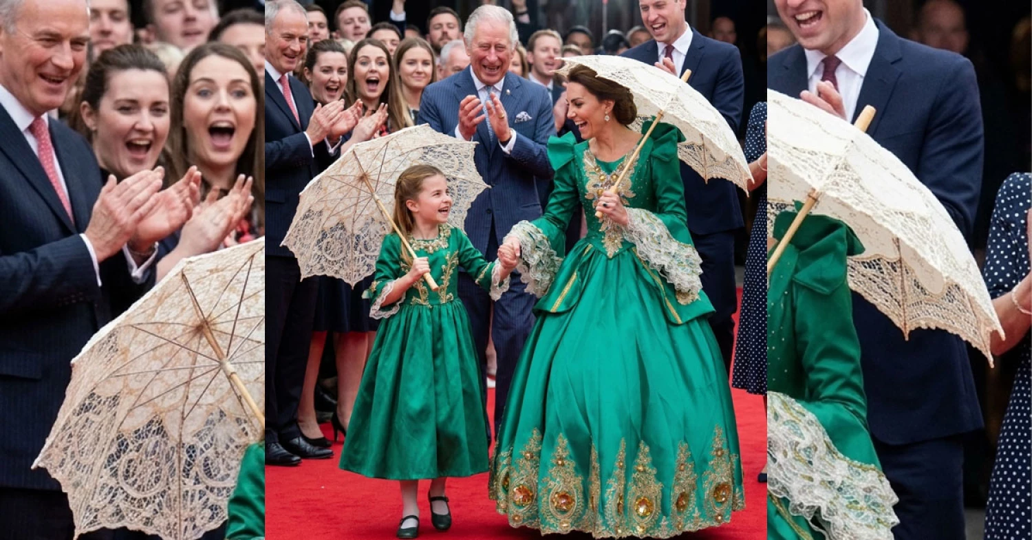 Princess Catherine and Princess Charlotte Dazzle on the Red Carpet at Buckingham Palace