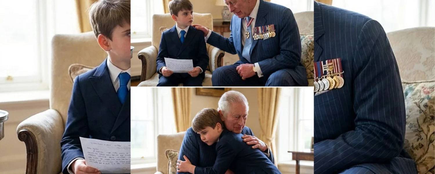 The Heartfelt Tribute of Prince Louis: A Young Boy’s Essay to His Grandfather, King Charles III