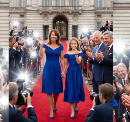 The Unexpected and Impressive Appearance of Carole and Princess Charlotte at Buckingham Palace