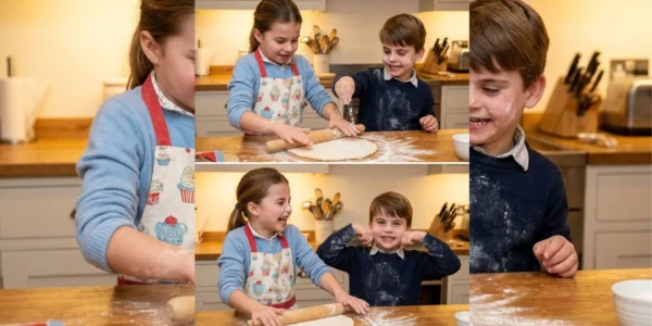 A Delightful Day in the Kitchen: Charlotte and Louis’s Pizza Adventure