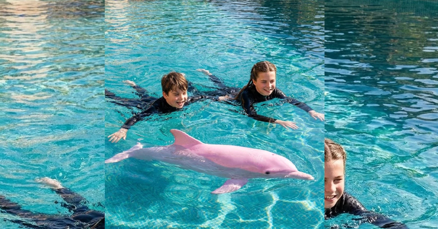 A Royal Encounter: The Curious Case of Prince Louis, Princess Charlotte, and Lucy the Dolphin