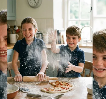 A Royal Kitchen Capers: The Playful Antics of Princess Charlotte and Prince Louis