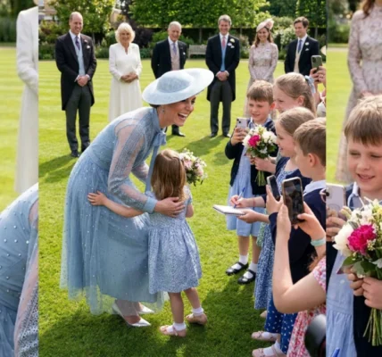 A Day in the Royal Gardens: Catherine’s Heartwarming Encounter with Young Fans A Day in the Royal Gardens: Catherine’s Heartwarming Encounter with Young Fans