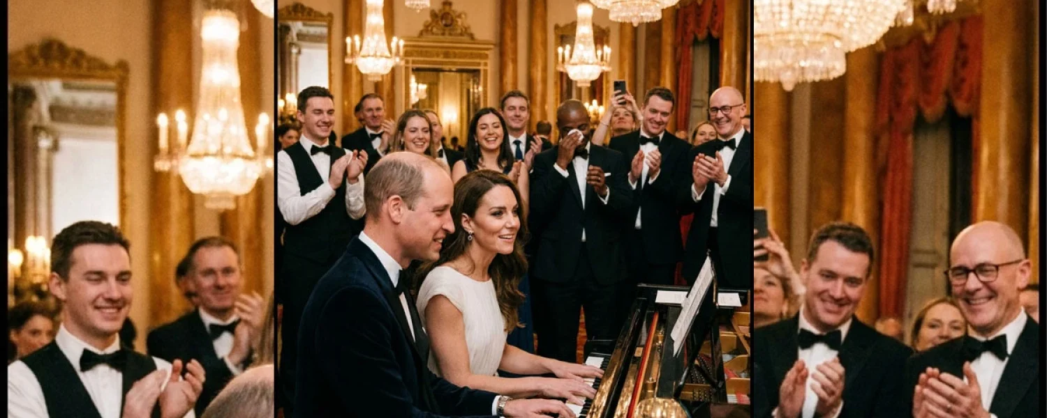 A Royal Serenade: The Enchantment of Prince William and Princess Catherine at the Palace