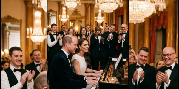 A Royal Serenade: The Enchantment of Prince William and Princess Catherine at the Palace