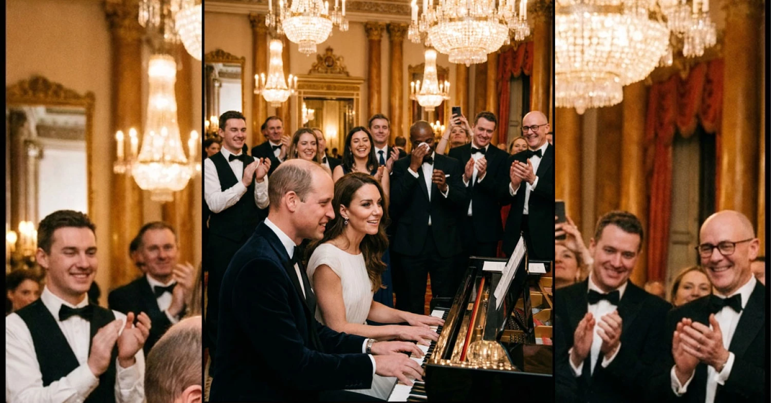 A Royal Serenade: The Enchantment of Prince William and Princess Catherine at the Palace