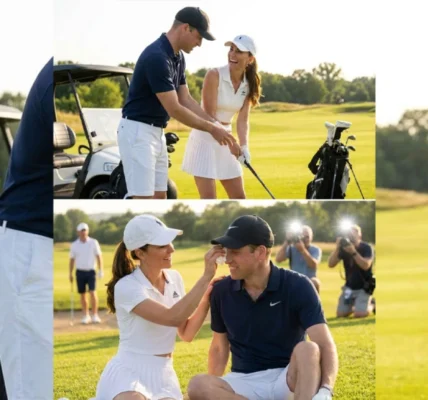 A Royal Love Story: Prince William and Princess Catherine’s Charming Day on the Golf Course