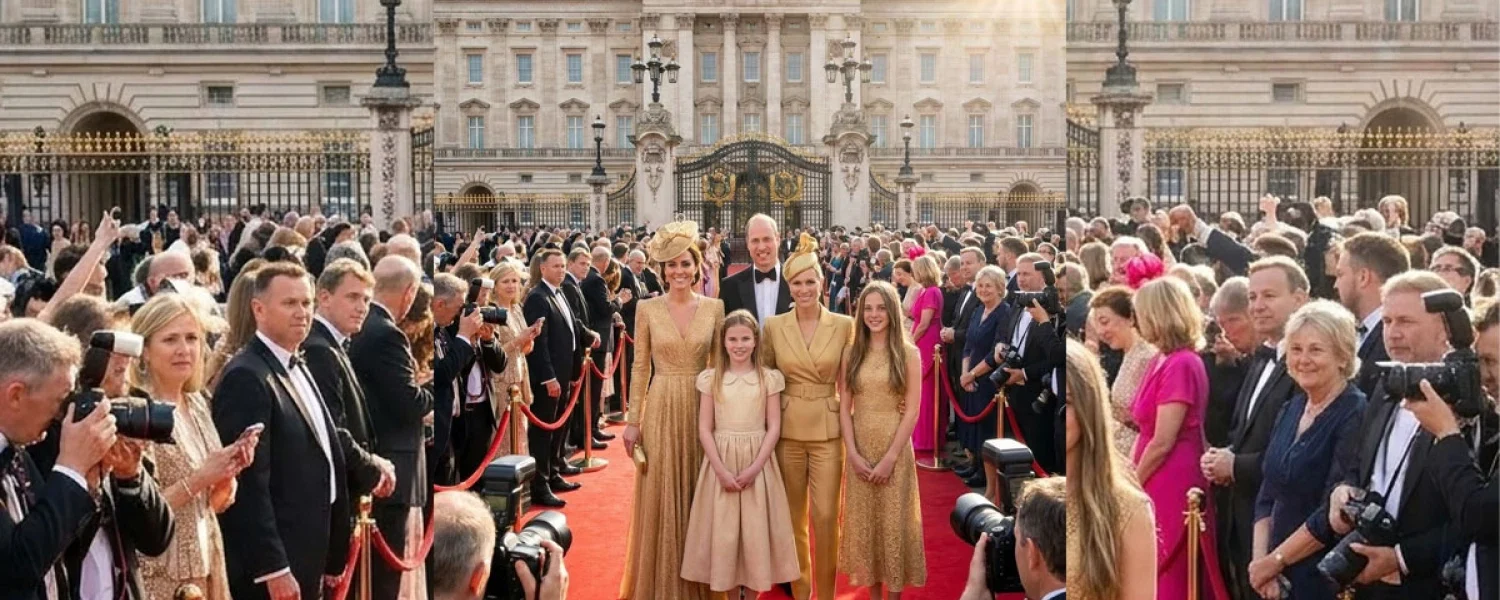 A Radiant Day at Buckingham Palace: The Royal Golden Team Shines Bright