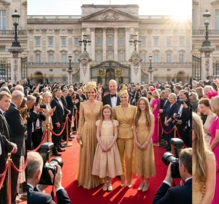 A Radiant Day at Buckingham Palace: The Royal Golden Team Shines Bright
