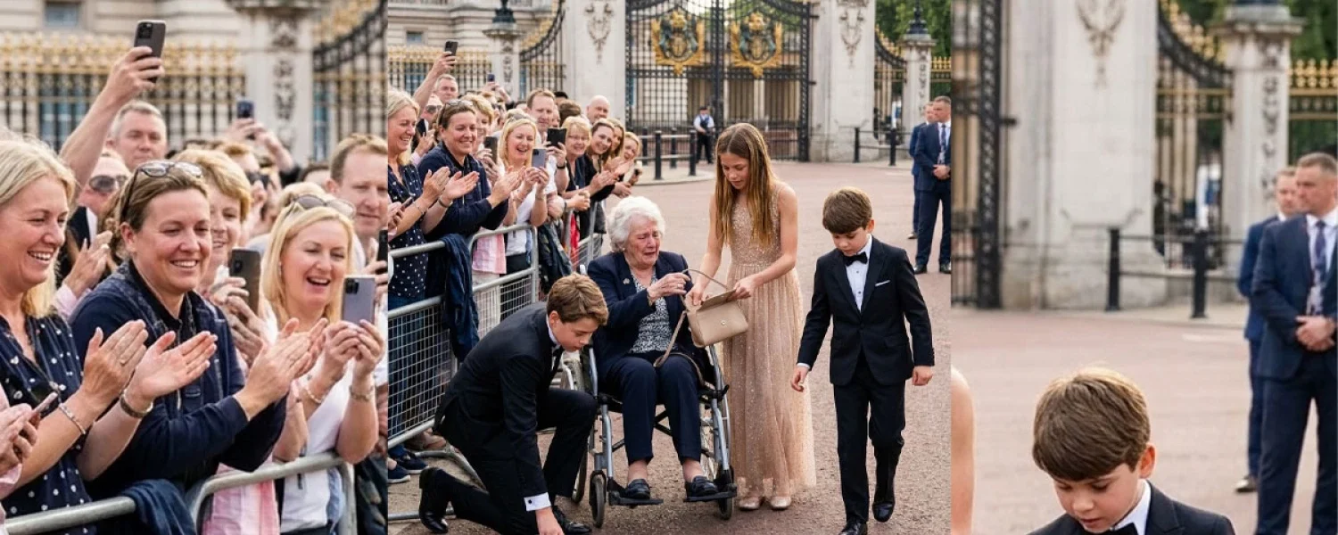 A Heartwarming Moment at Buckingham Palace: The Kindness of Prince George, Princess Charlotte, and Prince Louis
