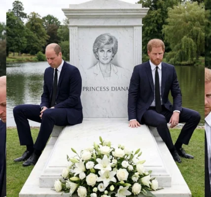 A Moment of Reflection: Prince William and Prince Harry at Althorp Estate