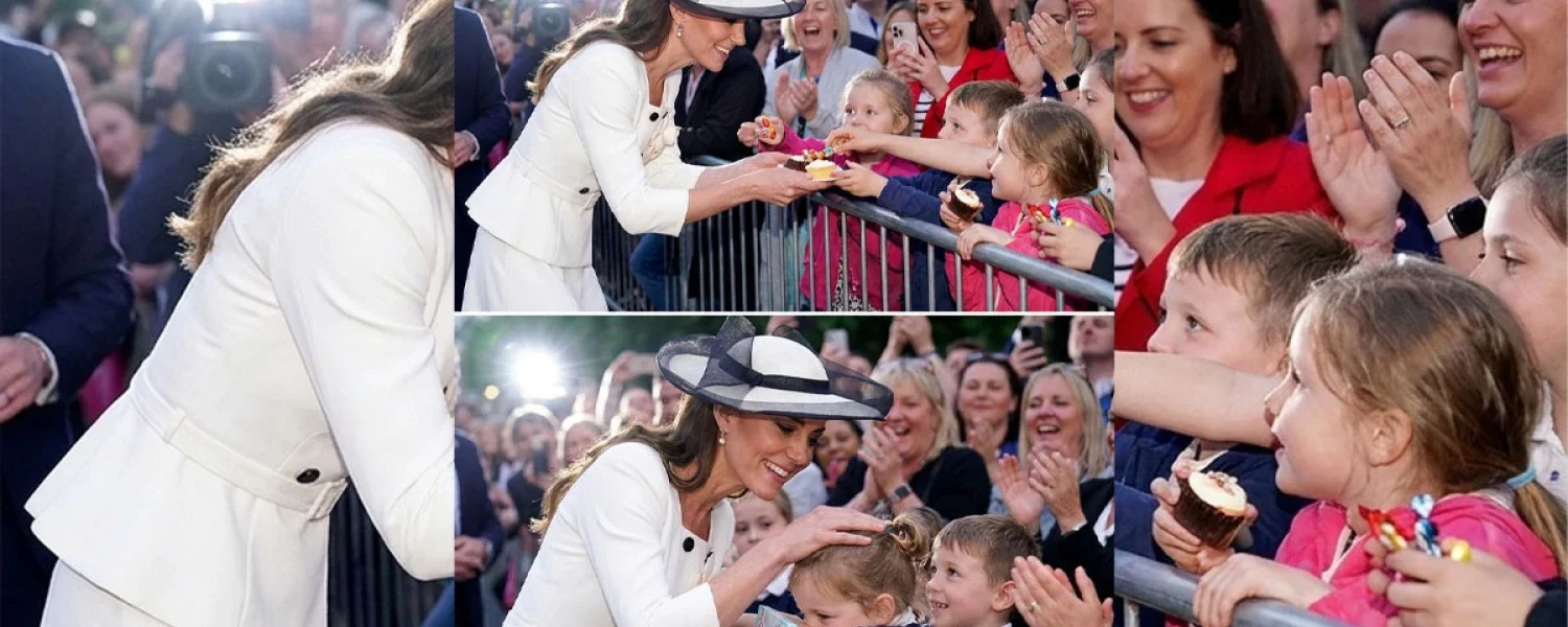The Heartwarming Gesture of Kindness: Catherine’s Touch at the Community Celebration