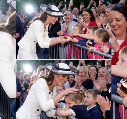 The Heartwarming Gesture of Kindness: Catherine’s Touch at the Community Celebration