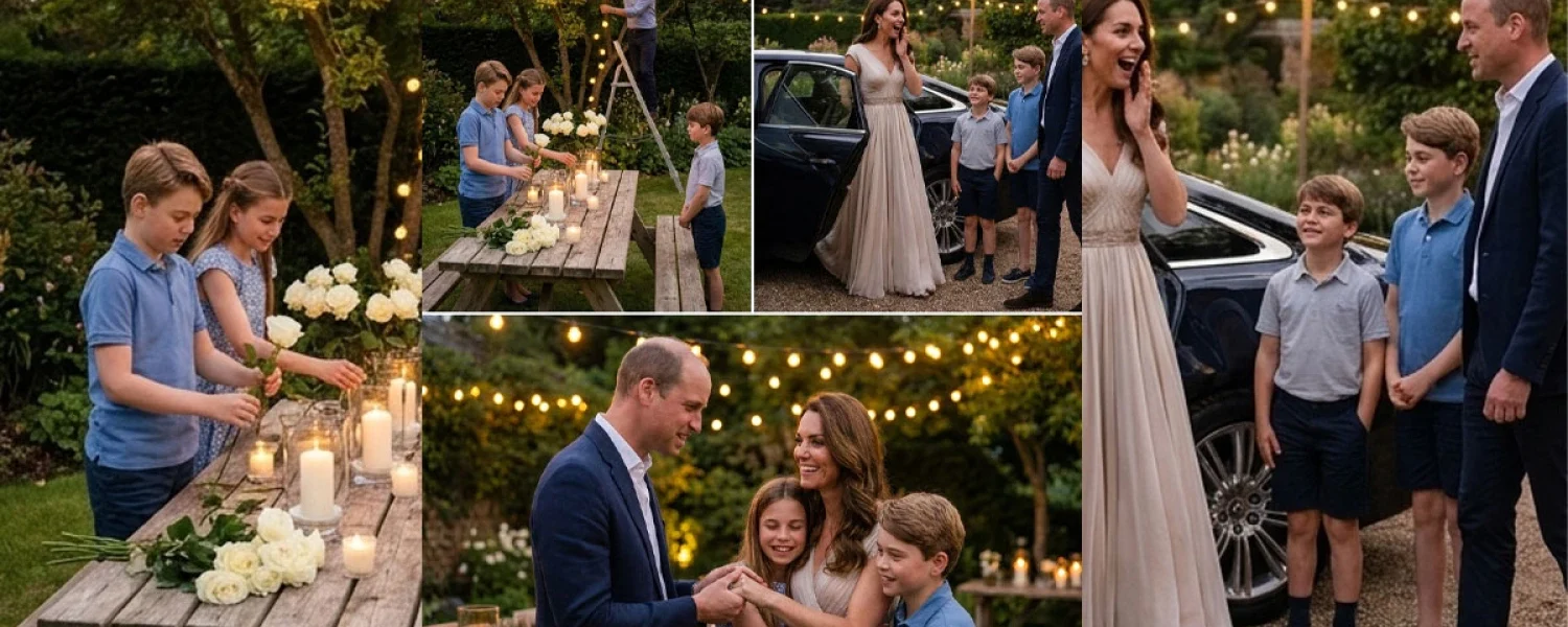 A Royal Surprise: A Romantic Dinner in the Palace Garden