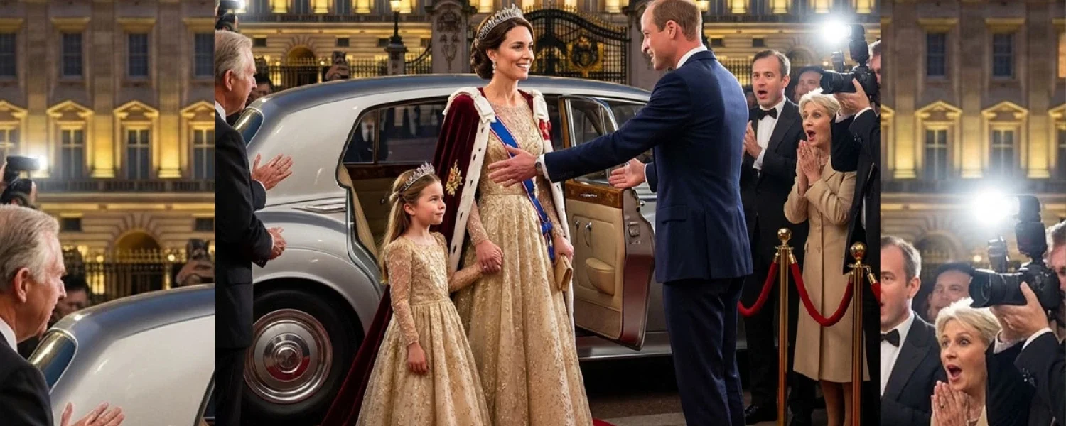 A wonderful evening at Buckingham Palace: Catherine and Charlotte shone brightly.