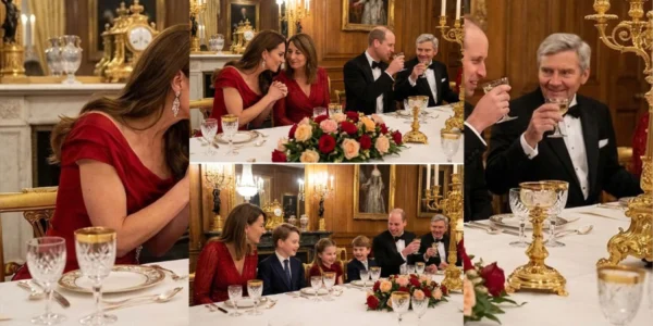 In the opulent grand hall of Buckingham Palace In the opulent grand hall of Buckingham Palace