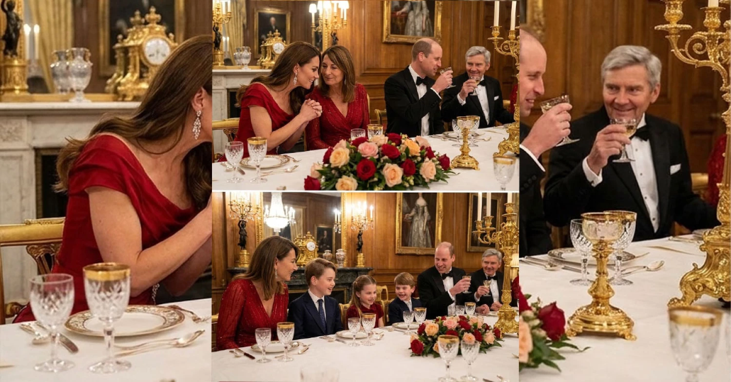 In the opulent grand hall of Buckingham Palace In the opulent grand hall of Buckingham Palace