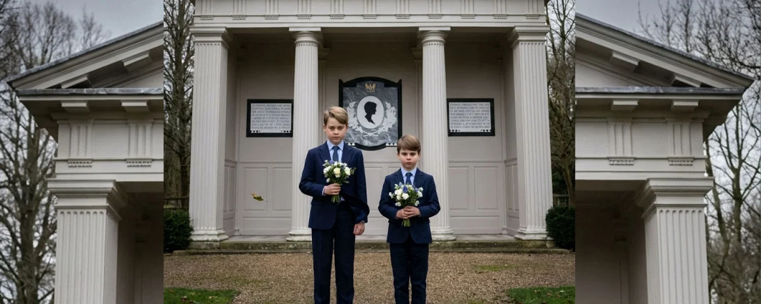 Royal tribute – Prince George and Prince Louis honor Diana’s legacy. Royal tribute – Prince George and Prince Louis honor Diana’s legacy.