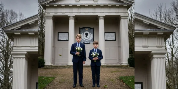 Royal tribute – Prince George and Prince Louis honor Diana’s legacy. Royal tribute – Prince George and Prince Louis honor Diana’s legacy.