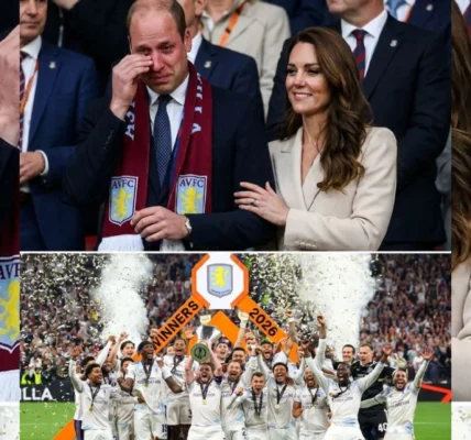 Aston Villa lifted the historic trophy