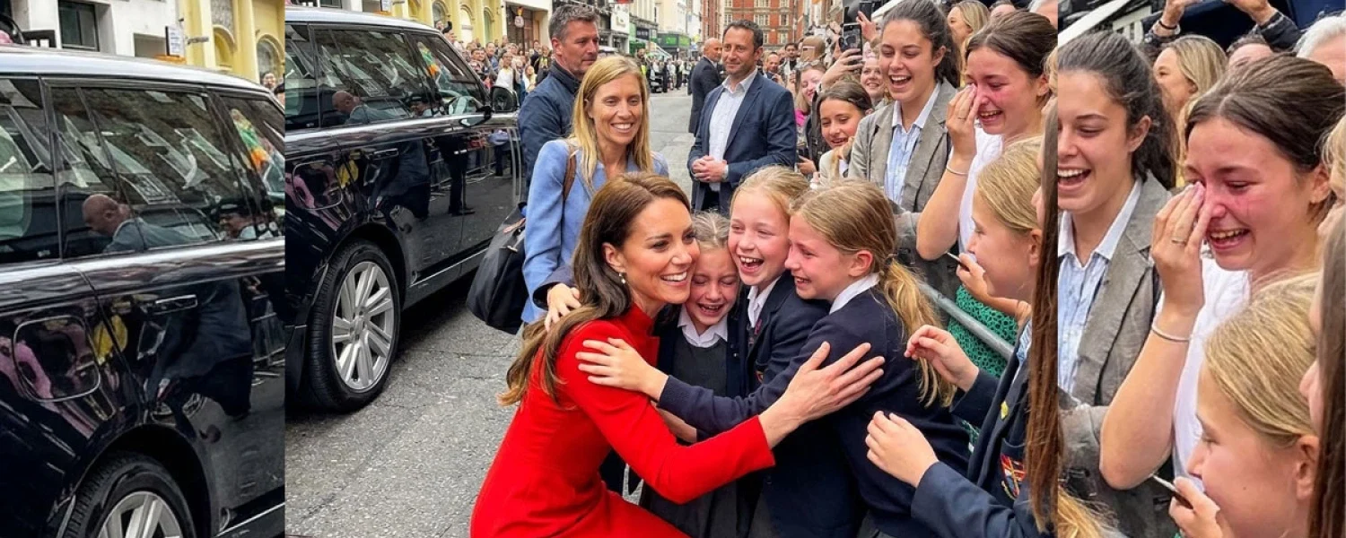 Royal Moments – Princess Catherine’s Heartwarming Encounter with Schoolgirls Royal Moments – Princess Catherine’s Heartwarming Encounter with Schoolgirls
