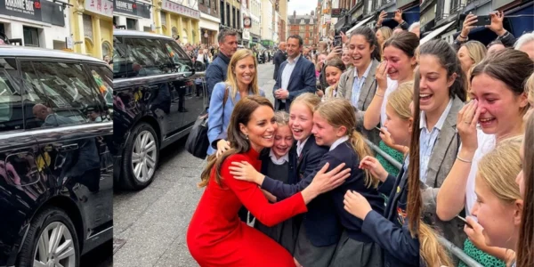 Royal Moments – Princess Catherine’s Heartwarming Encounter with Schoolgirls Royal Moments – Princess Catherine’s Heartwarming Encounter with Schoolgirls