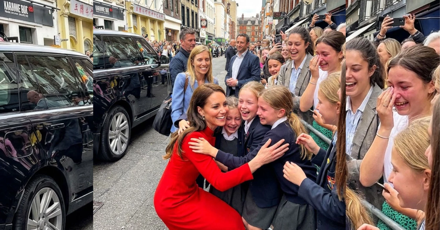Royal Moments – Princess Catherine’s Heartwarming Encounter with Schoolgirls Royal Moments – Princess Catherine’s Heartwarming Encounter with Schoolgirls