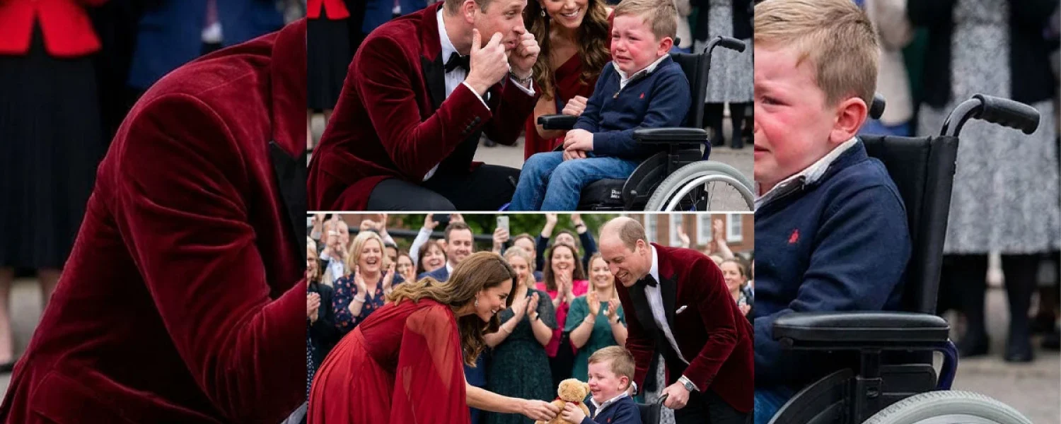 Amidst the cheering crowd welcoming the Royal Family