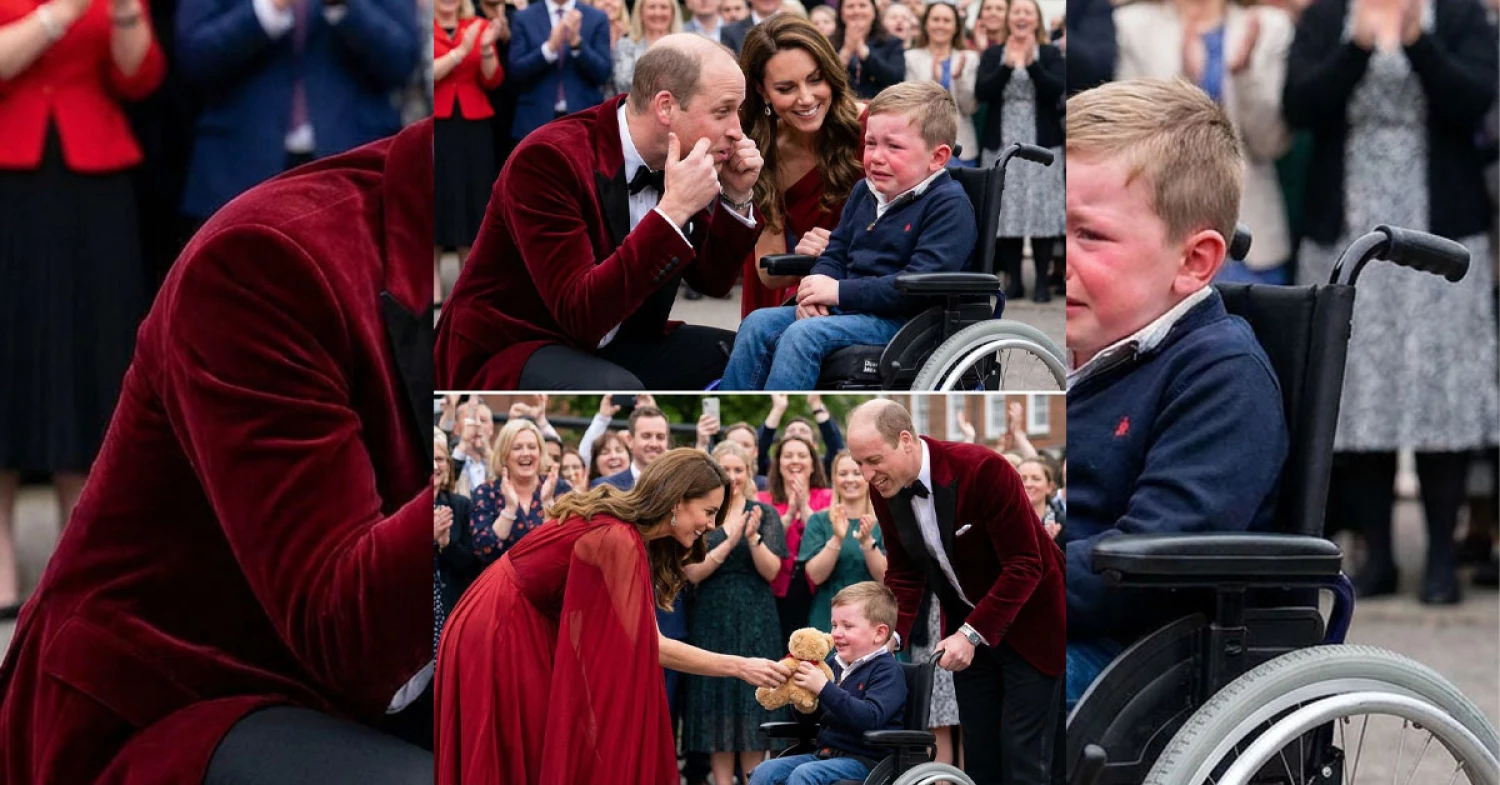 Amidst the cheering crowd welcoming the Royal Family