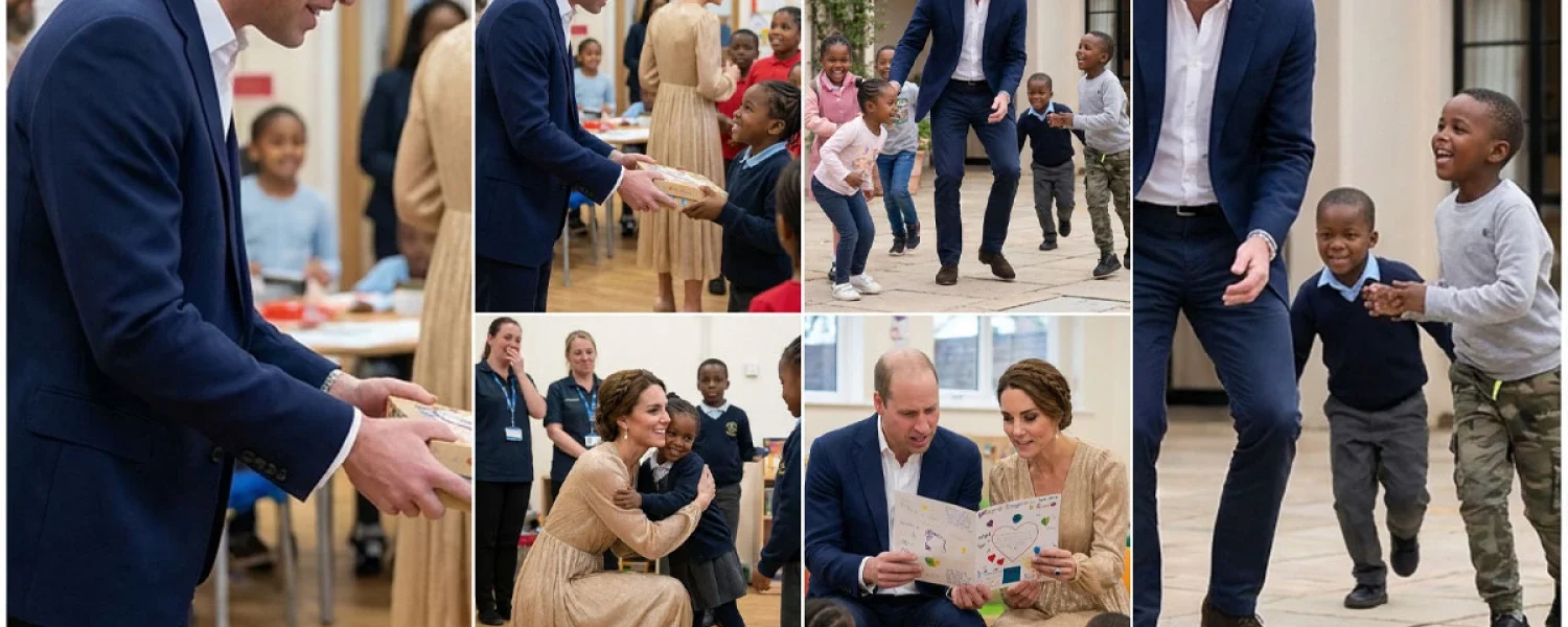 During their visit to the children’s center