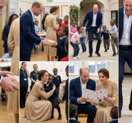 During their visit to the children’s center During their visit to the children’s center