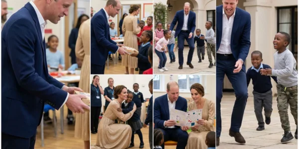 During their visit to the children’s center During their visit to the children’s center