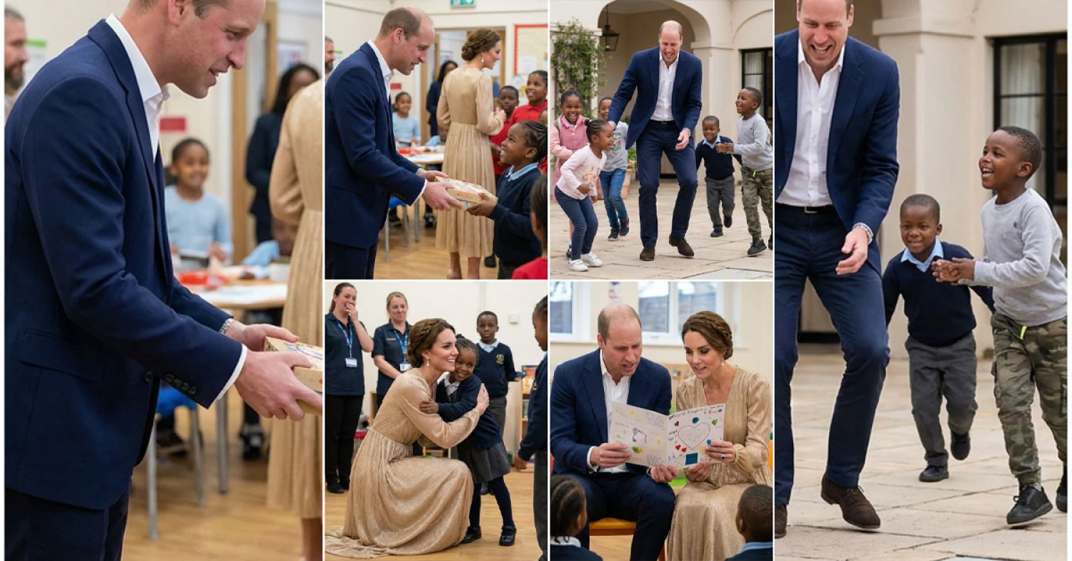 During their visit to the children’s center During their visit to the children’s center