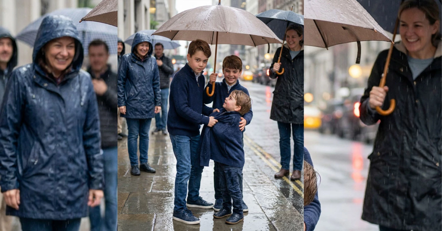 In a Sudden Downpour – A Heartwarming Moment of Compassion and Humanity In a Sudden Downpour – A Heartwarming Moment of Compassion and Humanity