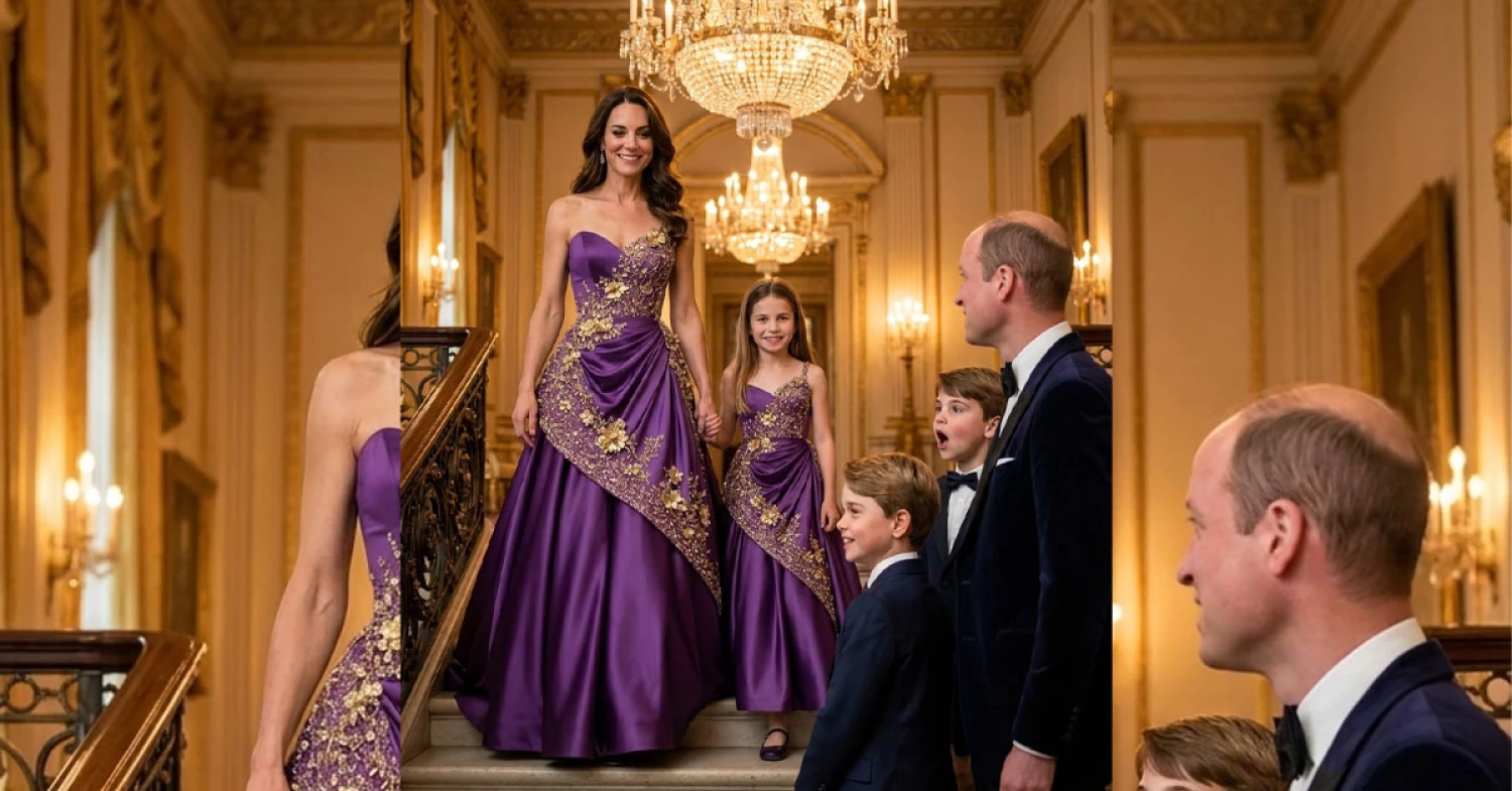 Royal Family Shines – Princess Catherine and Charlotte Stun in Elegant Purple Outfits Royal Family Shines – Princess Catherine and Charlotte Stun in Elegant Purple Outfits
