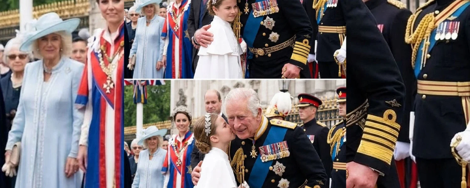 A touching royal moment during a solemn ceremony outside the palace A touching royal moment during a solemn ceremony outside the palace
