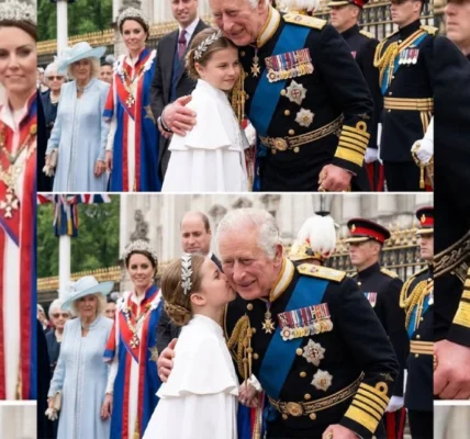 A touching royal moment during a solemn ceremony outside the palace A touching royal moment during a solemn ceremony outside the palace