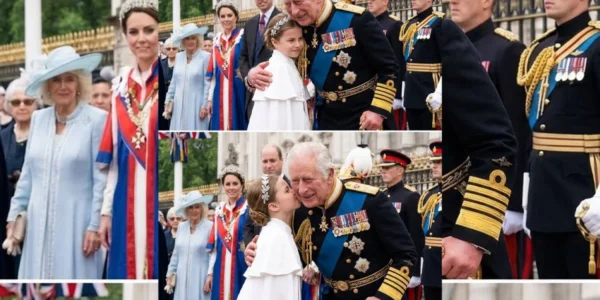 A touching royal moment during a solemn ceremony outside the palace A touching royal moment during a solemn ceremony outside the palace