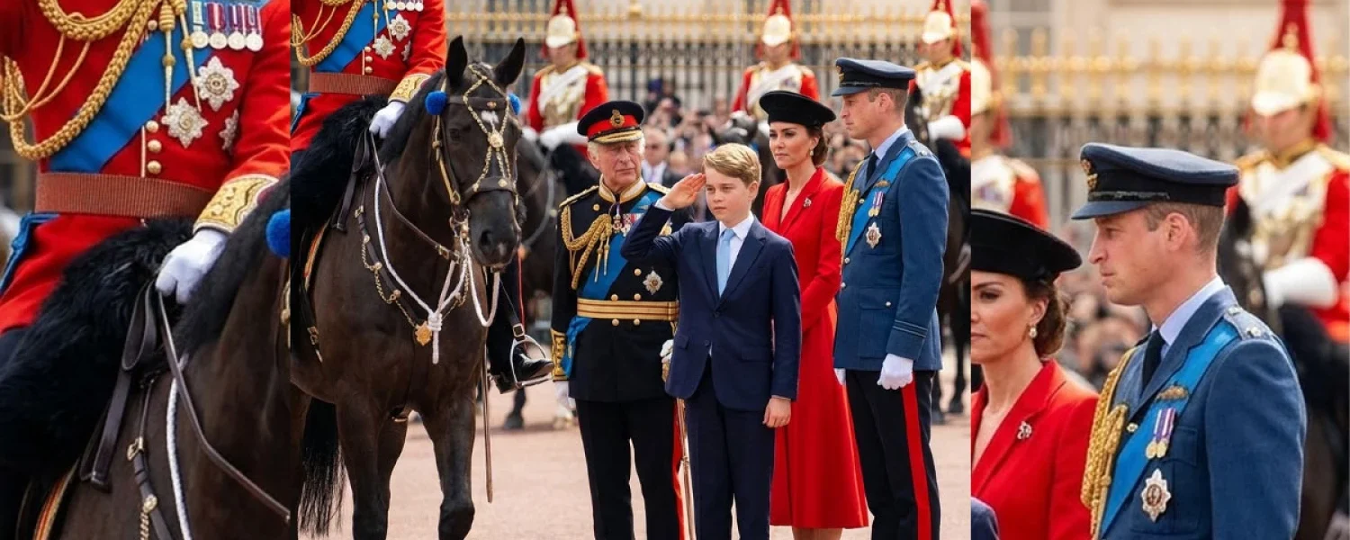 Prince George Steals the Show at Trooping the Colour with a Salute Prince George Steals the Show at Trooping the Colour with a Salute