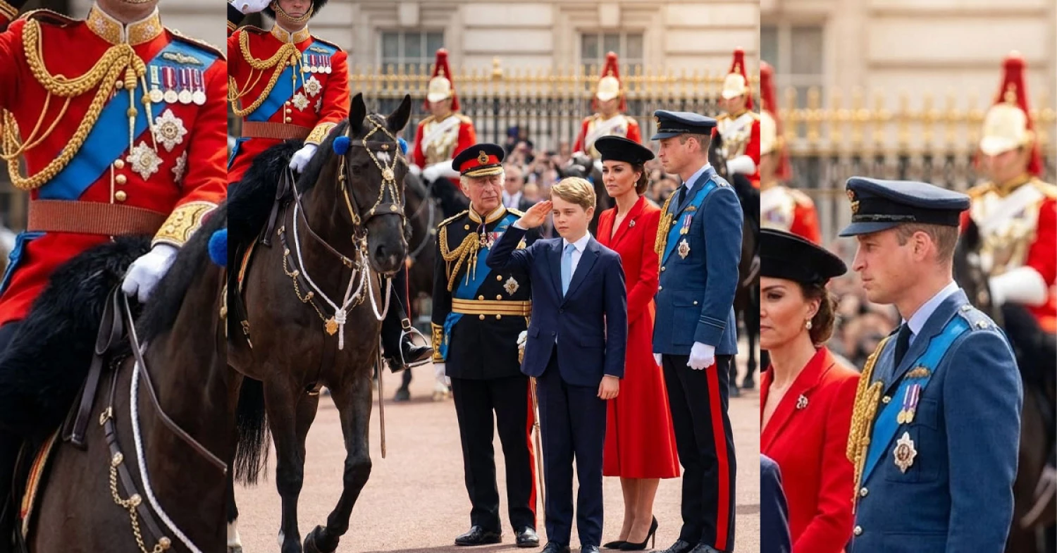 Prince George Steals the Show at Trooping the Colour with a Salute Prince George Steals the Show at Trooping the Colour with a Salute