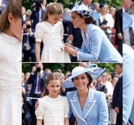 During the event-Catherine’s quick motherly fix in view