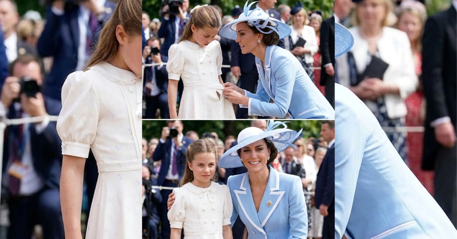 During the event-Catherine’s quick motherly fix in view