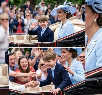 Prince Louis has once again captured everyone’s hearts! Sitting in the carriage with Princess Catherine. Prince Louis has once again captured everyone’s hearts! Sitting in the carriage with Princess Catherine.