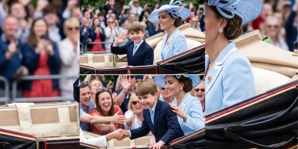 Prince Louis has once again captured everyone’s hearts! Sitting in the carriage with Princess Catherine. Prince Louis has once again captured everyone’s hearts! Sitting in the carriage with Princess Catherine.