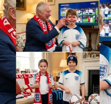 While Greeting People, Royal Smiles Break Through on Match Day While Greeting People, Royal Smiles Break Through on Match Day