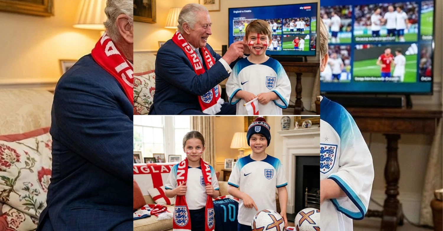 While Greeting People, Royal Smiles Break Through on Match Day