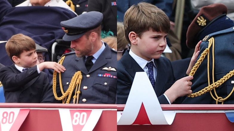 Rozbrajające sceny przed Pałacem Buckingham: książę Louis ...